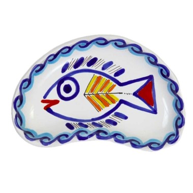 Sicilian handmade Half Moon Tray Levante MZL20LV de simone pottery Sicilian handmade Half Moon Tray Levante MZL20LV de simone pottery